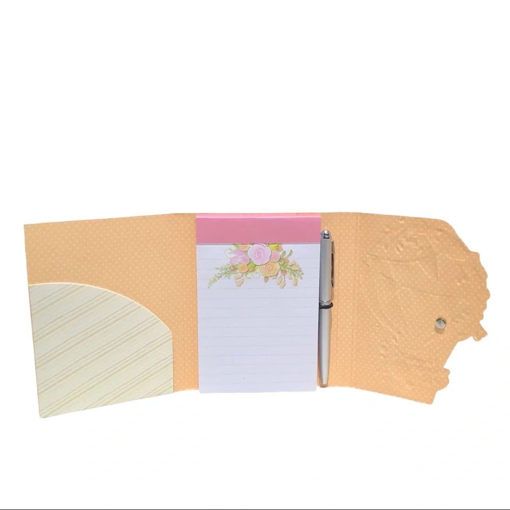 Pictura Hot Air Balloon Embossed Purse NotePad with Pen (1005.039)
